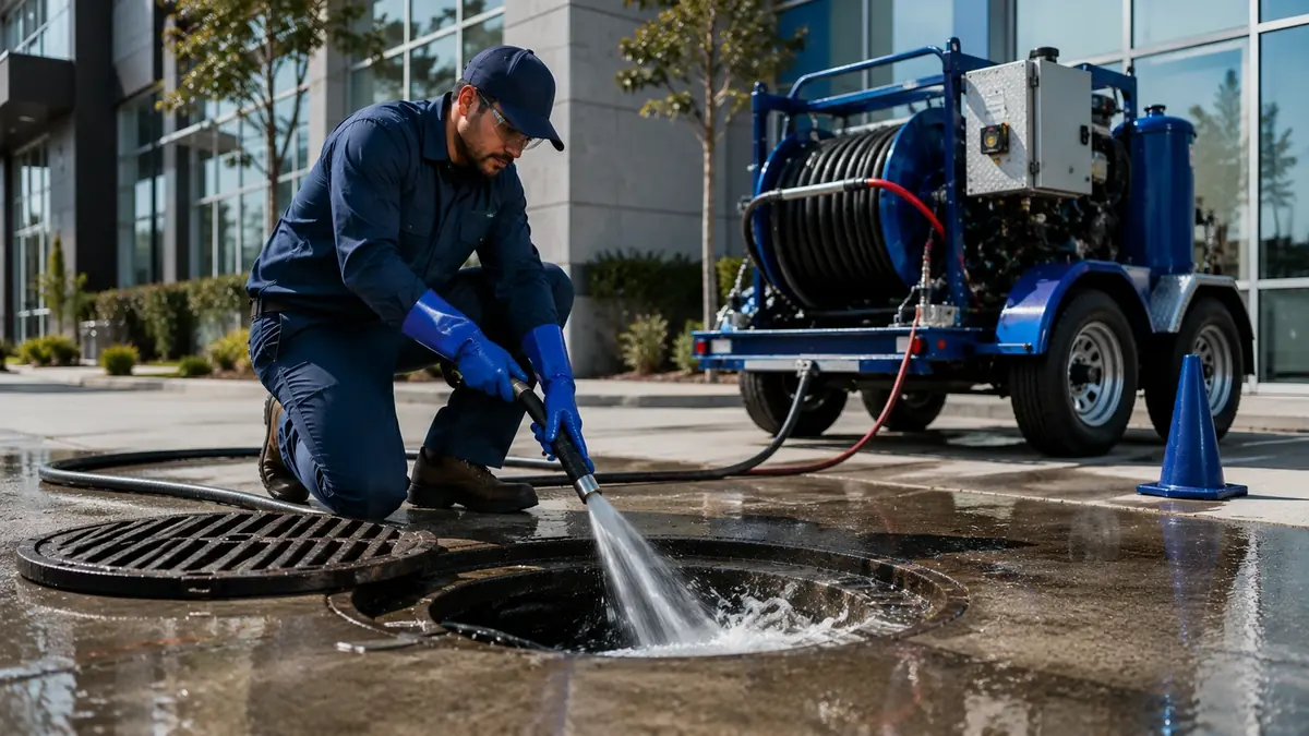 Commercial Hydro Jet Drain Cleaning in Beaumont