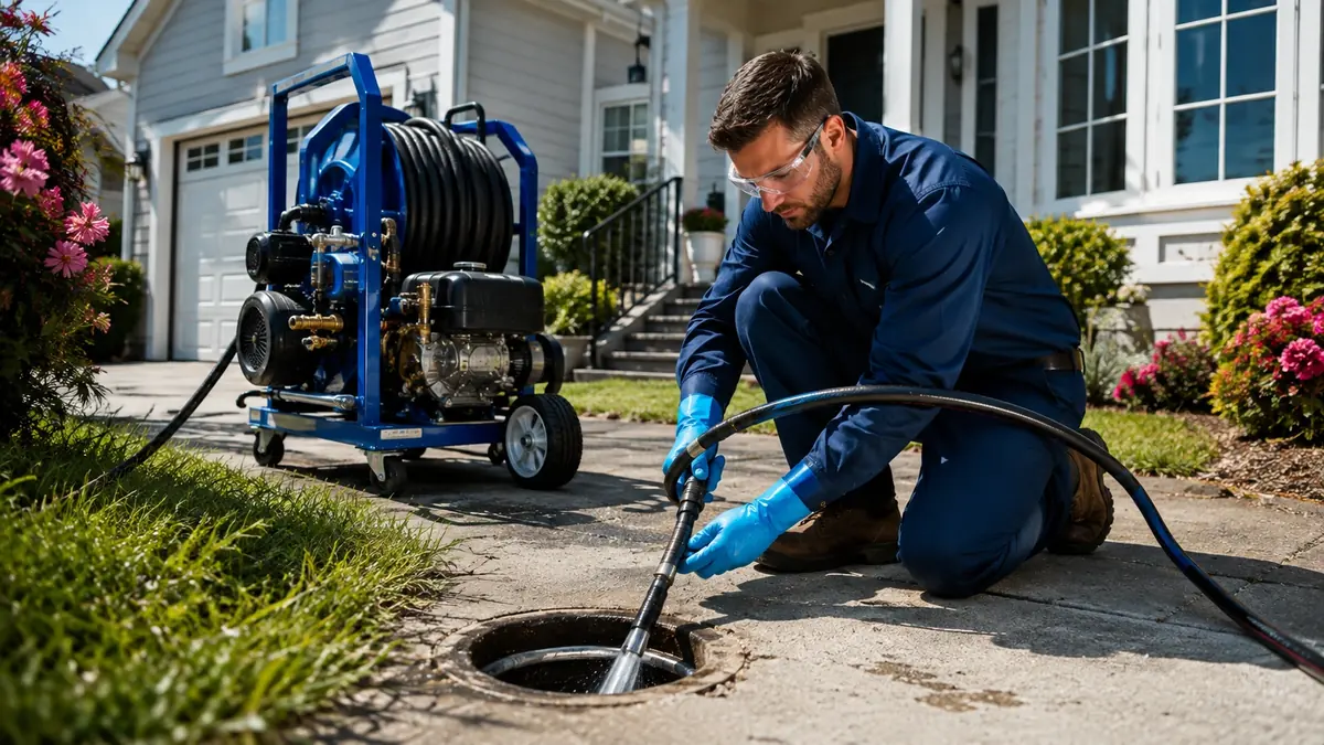 Residential Hydro Jet Drain Cleaning in Beaumont