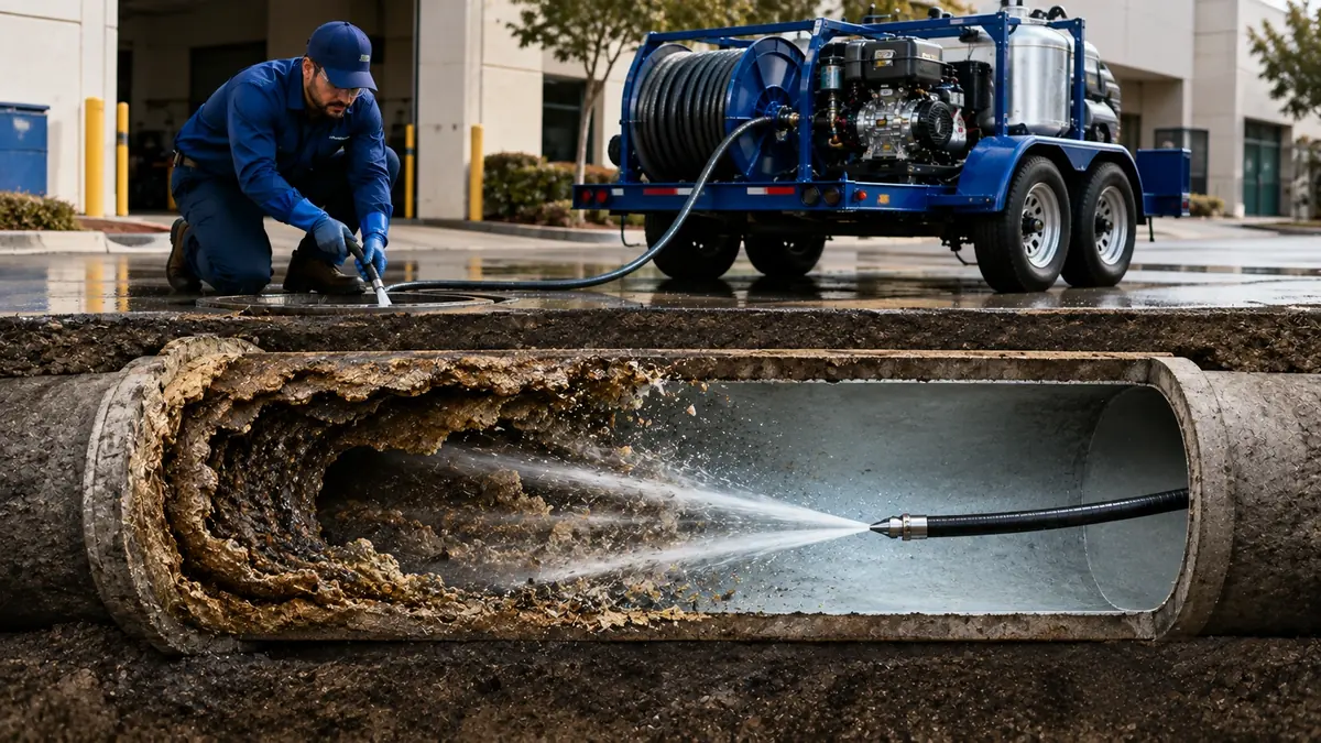 Sewer Pipe Descaling in Beaumont